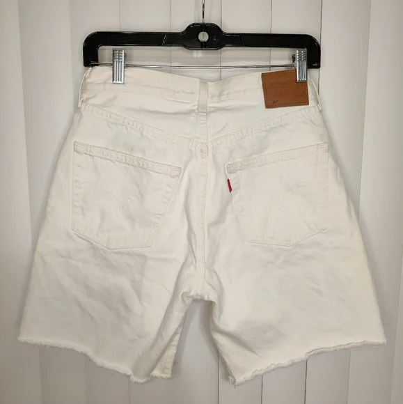 Levi's 501 90's high rise "Love" denim shorts size 27w - Picture 2 of 4